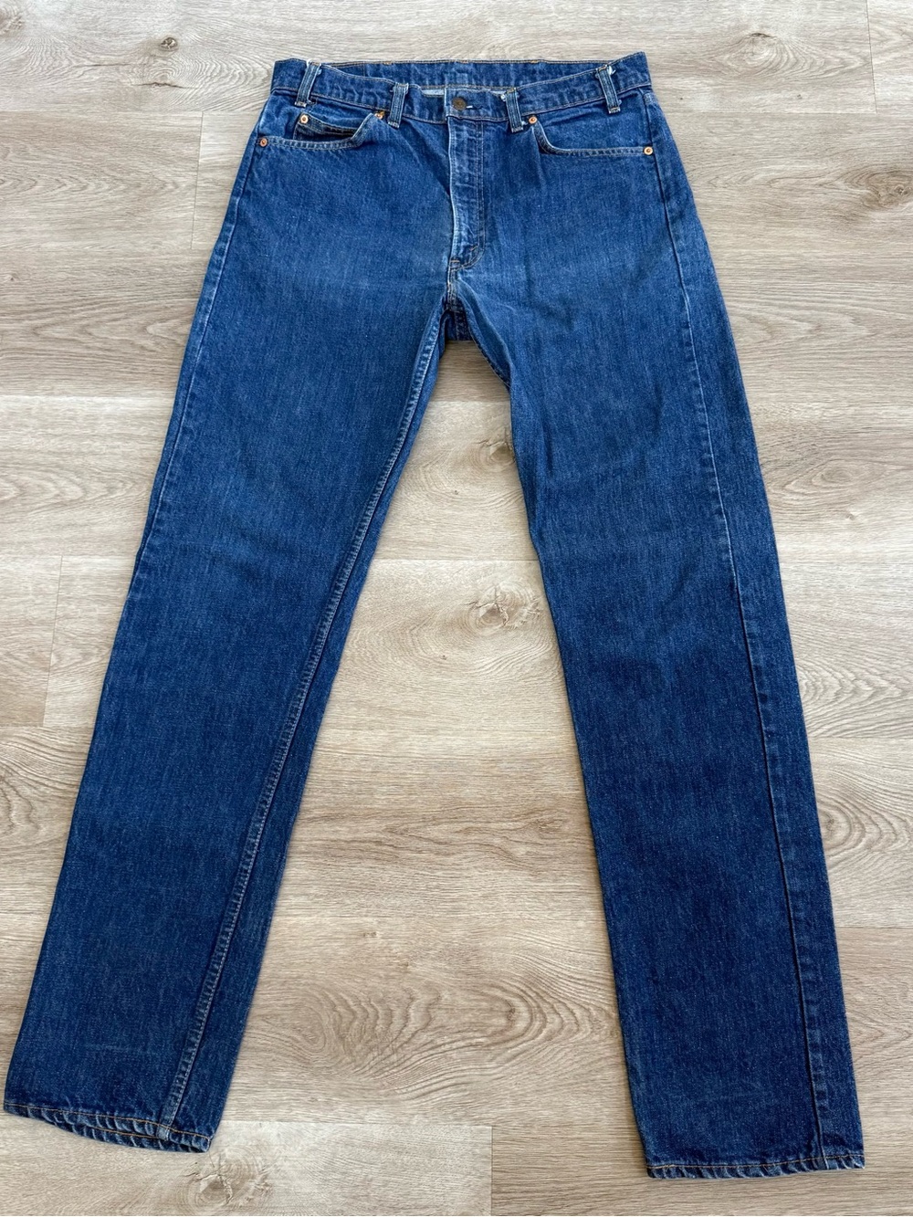 Vintage 70s Levi’s 505-0217 Orange Tab #8 USA MADE Denim Jeans ACTUAL Sz 34x36